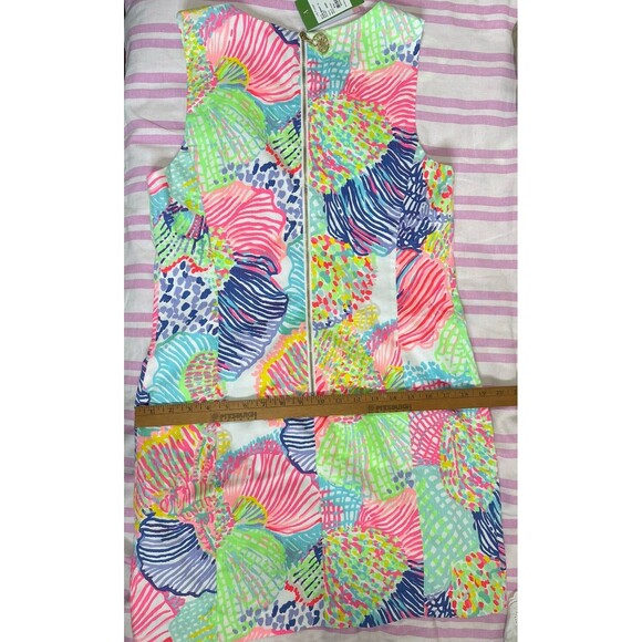 LILLY PULITZER Roar Of The Sea " MILA" SLEEVELESS SHIFT DRESS SIZE 10 $178 New! - Picture 13 of 13